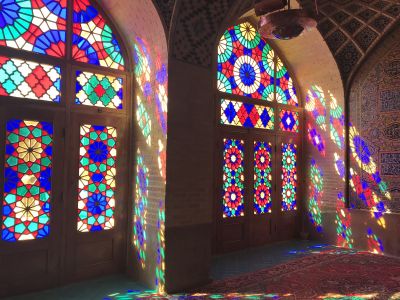 Colorful Window Frame Artwork